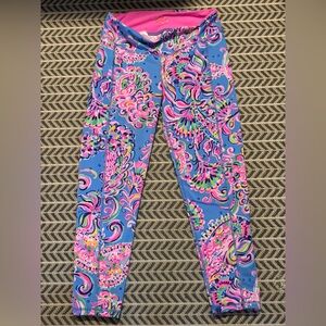 Lilly Pulitzer Vibrant Blue and Pink Leggings